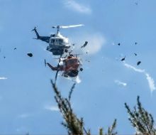 Dos pilotos murieron al chocar dos helicópteros que combatían un incendio en Grecia