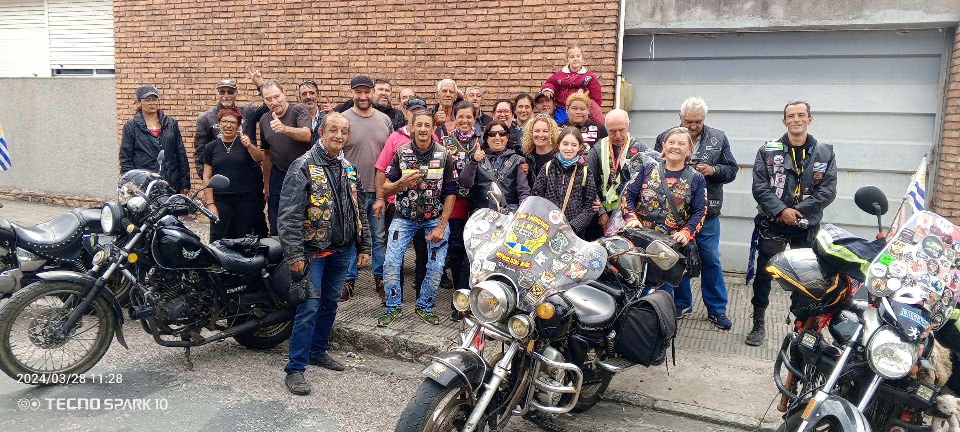 Grupo de motociclistas realizó donación a Florida 4