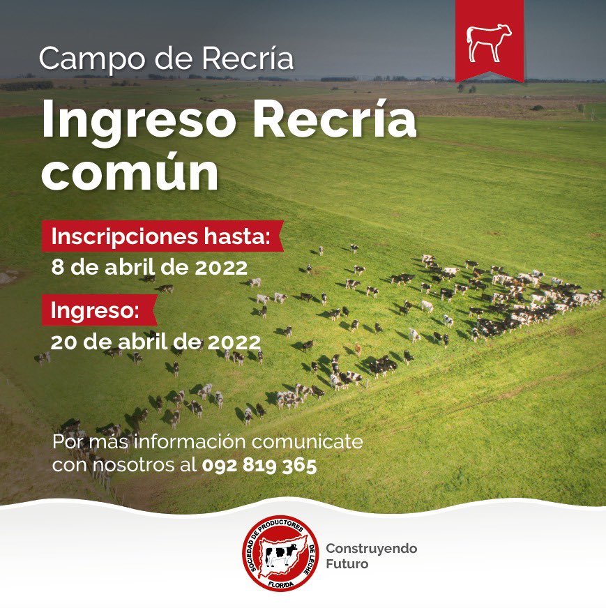 Campo de Recría Tradicional 8 de abril vence plazo de inscripción