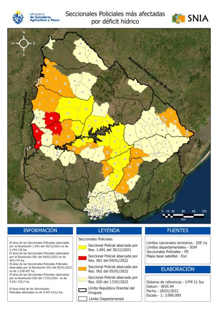 MGAP amplía Emergencia Agropecuaria
