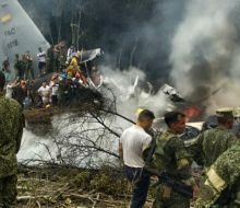 Al menos 66 muertos en el accidente de un avión militar en Colombia