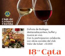 18ª Cata de Vino organizada por el Club de Leones de Florida