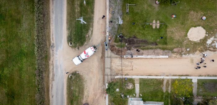 Enciso recorrió obras en La Macana