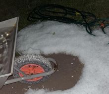 Vecinos reportaron importante caída de granizo cerca de La Macana