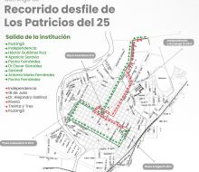 Cortes de calles en Florida por desfile de los Patricios del 25