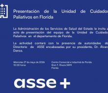 ASSE presenta la Unidad de Cuidados Paliativos de Florida.