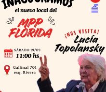 MPP Florida inaugura su nuevo local con la visita de Lucía Topolansky