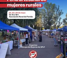 Feria Artesanal de Mujeres Rurales se desarrollará en el marco de la Exposición Holando