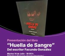 Libro "Huella de Sangre" se presenta en la Biblioteca Municipal