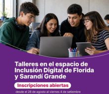 Cierran este viernes las inscripciones para talleres del Espacio de Inclusión Digital