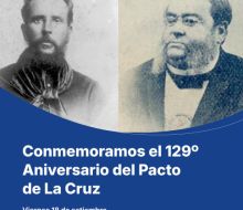 Este viernes 129° aniversario del Pacto de la Cruz