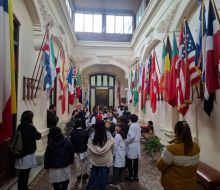 Escolares de Canelones visitaron el Palacete Municipal de Florida