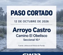 Florida registra un paso cortado