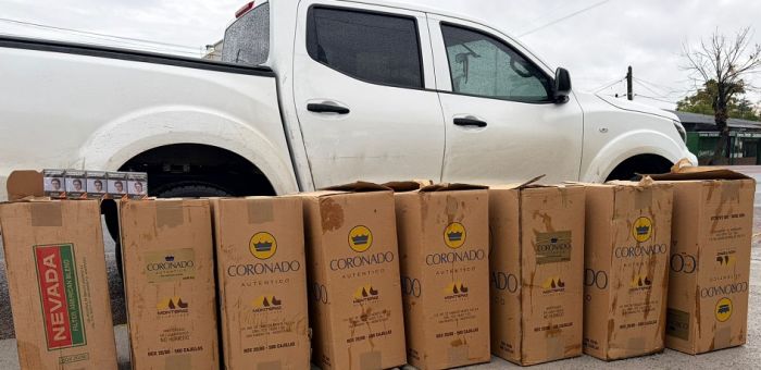 Incautaron 80.000 cajillas de cigarros en ruta 7