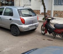 Choque por alcance en calle Gral. Flores
