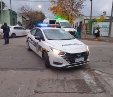 Choque entre dos motos en Pocho Fernández y Batlle y Ordóñez