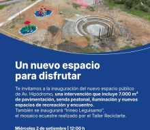 Florida inaugura nuevo espacio público en Avenida Hipódromo