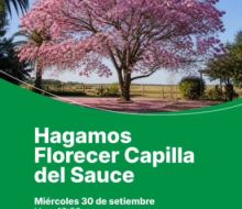 La propuesta "Hagamos Florecer nuestras localidades" llega a Capilla del Sauce