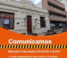 Este miércoles, el ingreso a la IDF será por calle Antonio M. Fernández