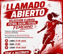 La Liga de Futsal de Florida lanzó convocatoria para integrar la Selección Femenina