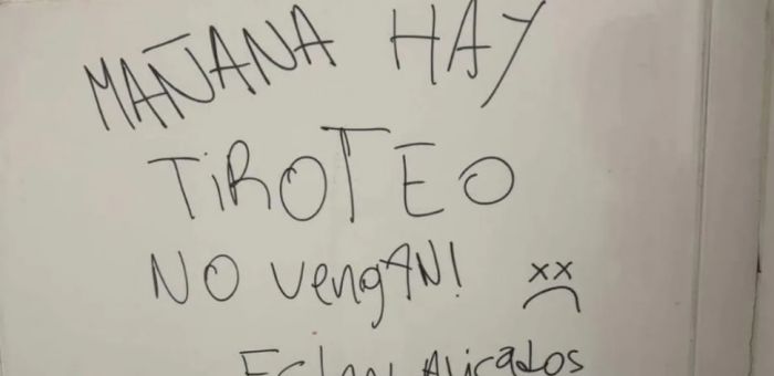 Denuncian amenazas en centros educativos y se activan protocolos