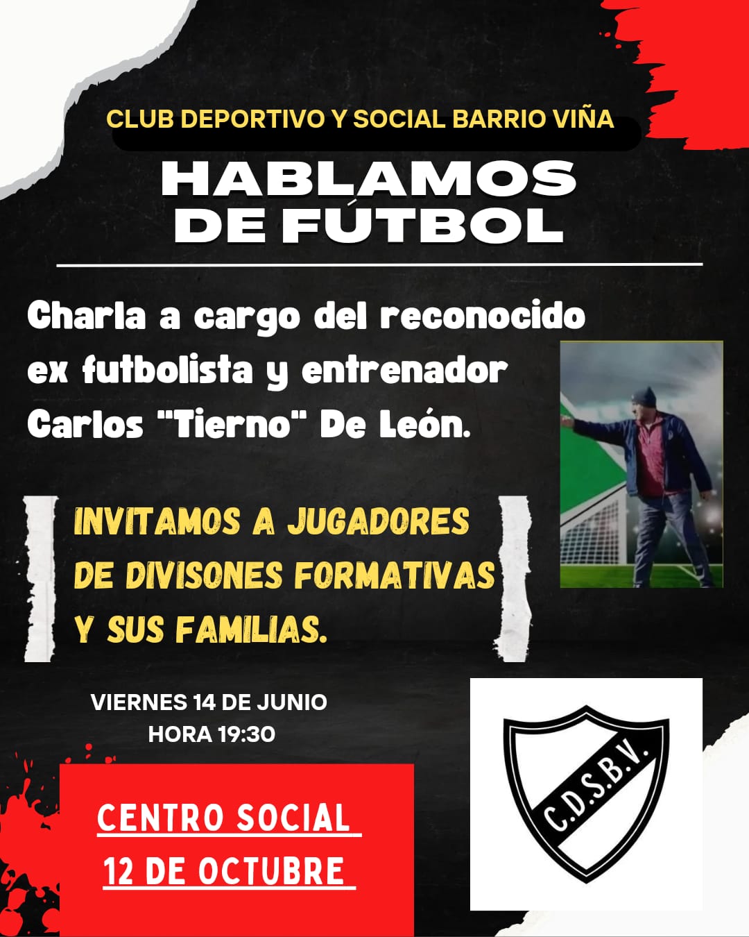 Charla organizada por Barrio Viña Hablamos de Fútbol