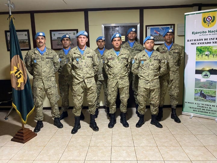 8 efectivos del Batallón de Infantería Mecanizado 15 retornaron del Congo