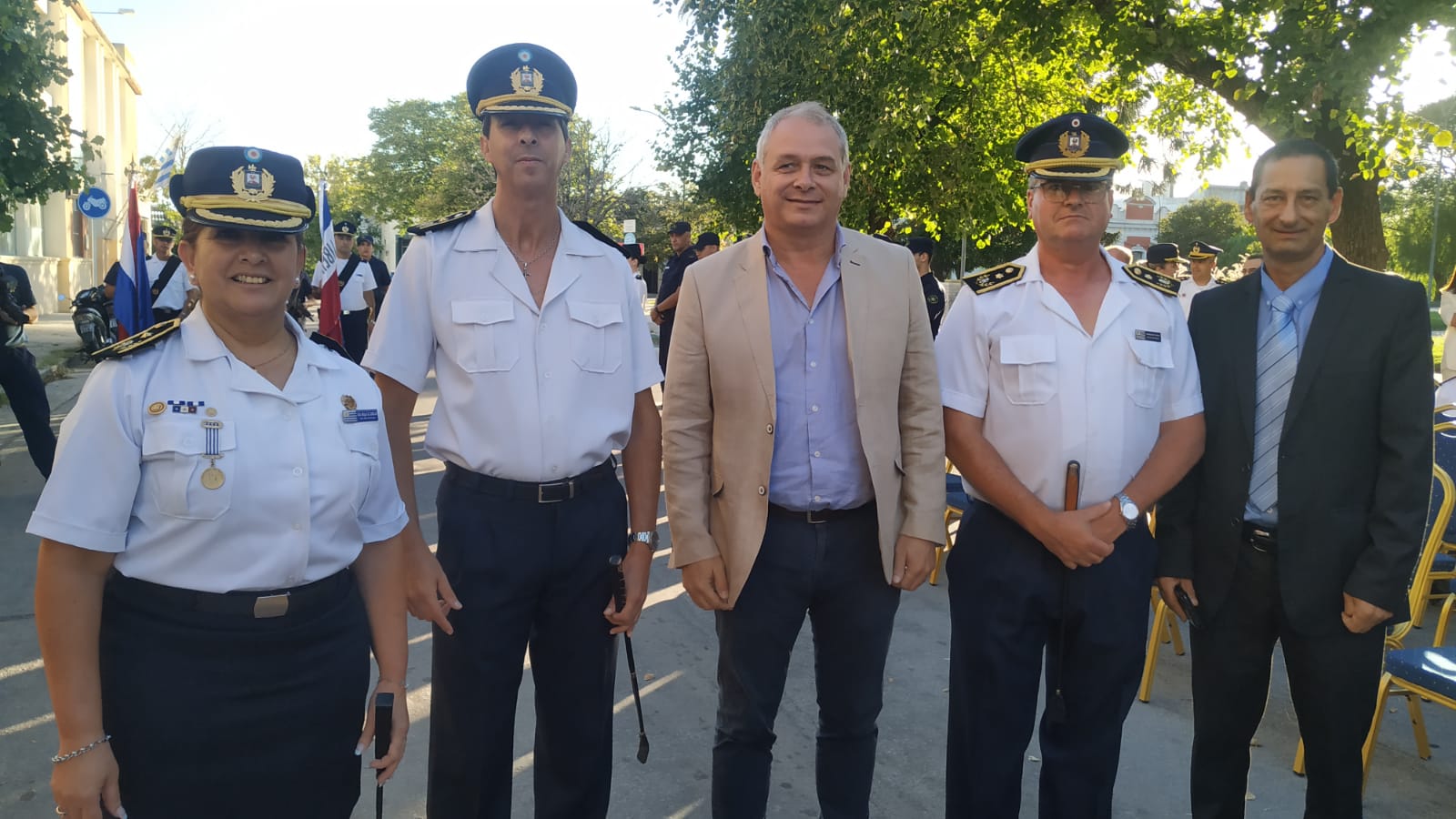 Andrea Corujo y Willington Mederos asumieron sus cargos en el Comando de la Jefatura de Policía de Florida 5