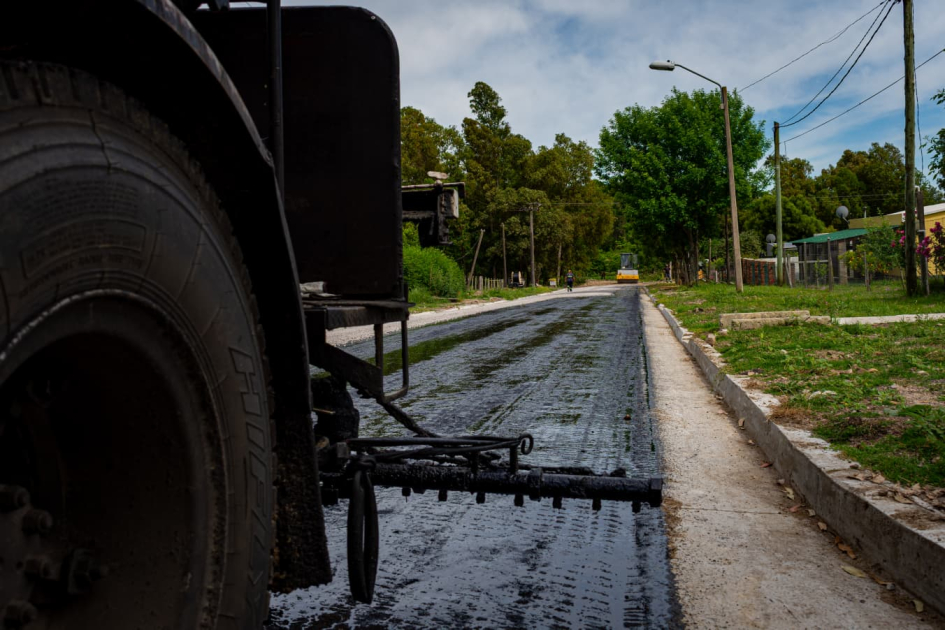 Avanzan las obras viales en Sarandí Grande