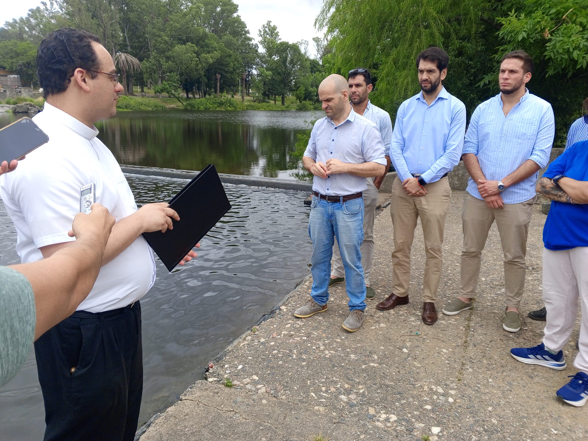 Bendición de las aguas del rio Santa Lucia Chico 2025