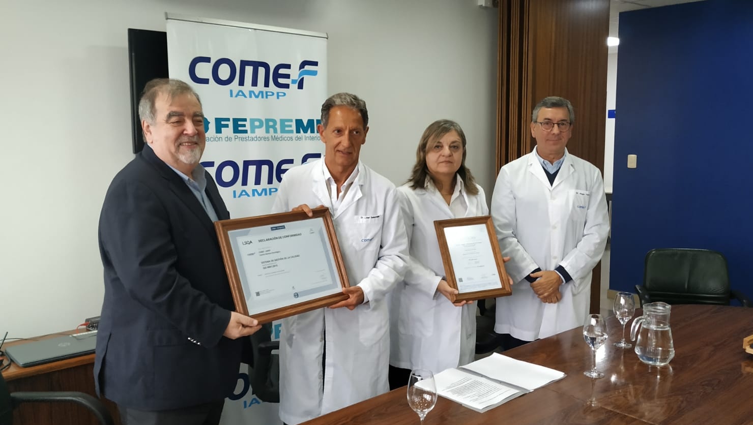 Centro Hematooncológico de COMEF recibió Certificado de Calidad ISO 90012015 3