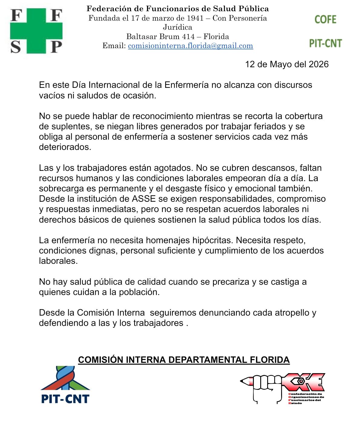 Comisión interna de la FFSP