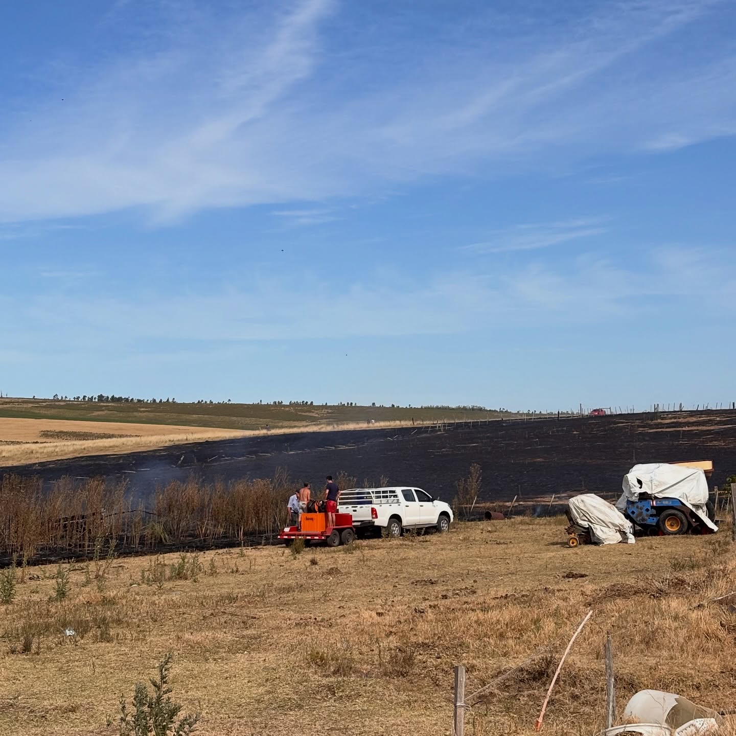 Dos incendios de campo fueron controlados este martes en la zona de Casupá 3