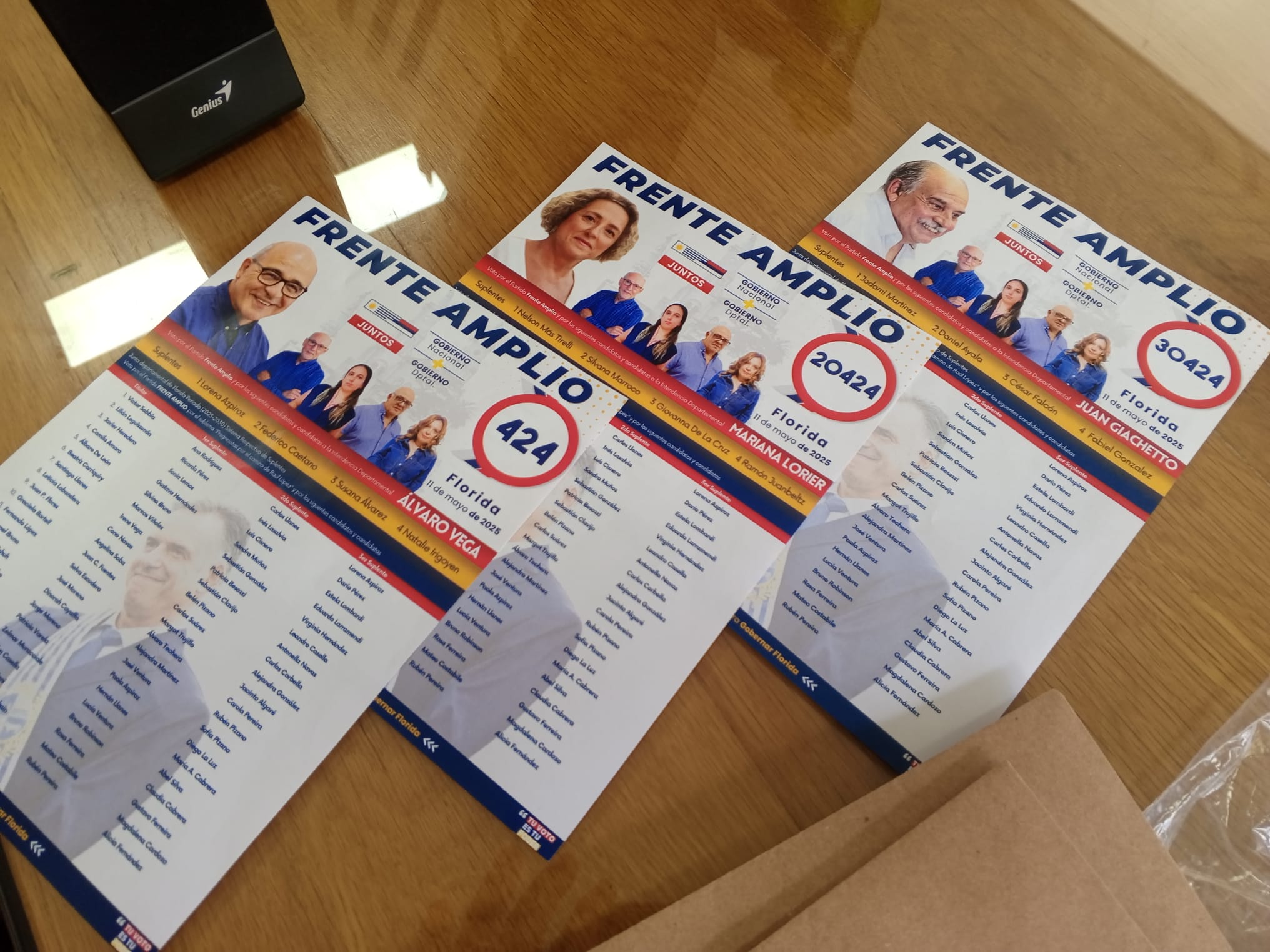 El Espacio 424 presentó listas en la Corte Electoral 3