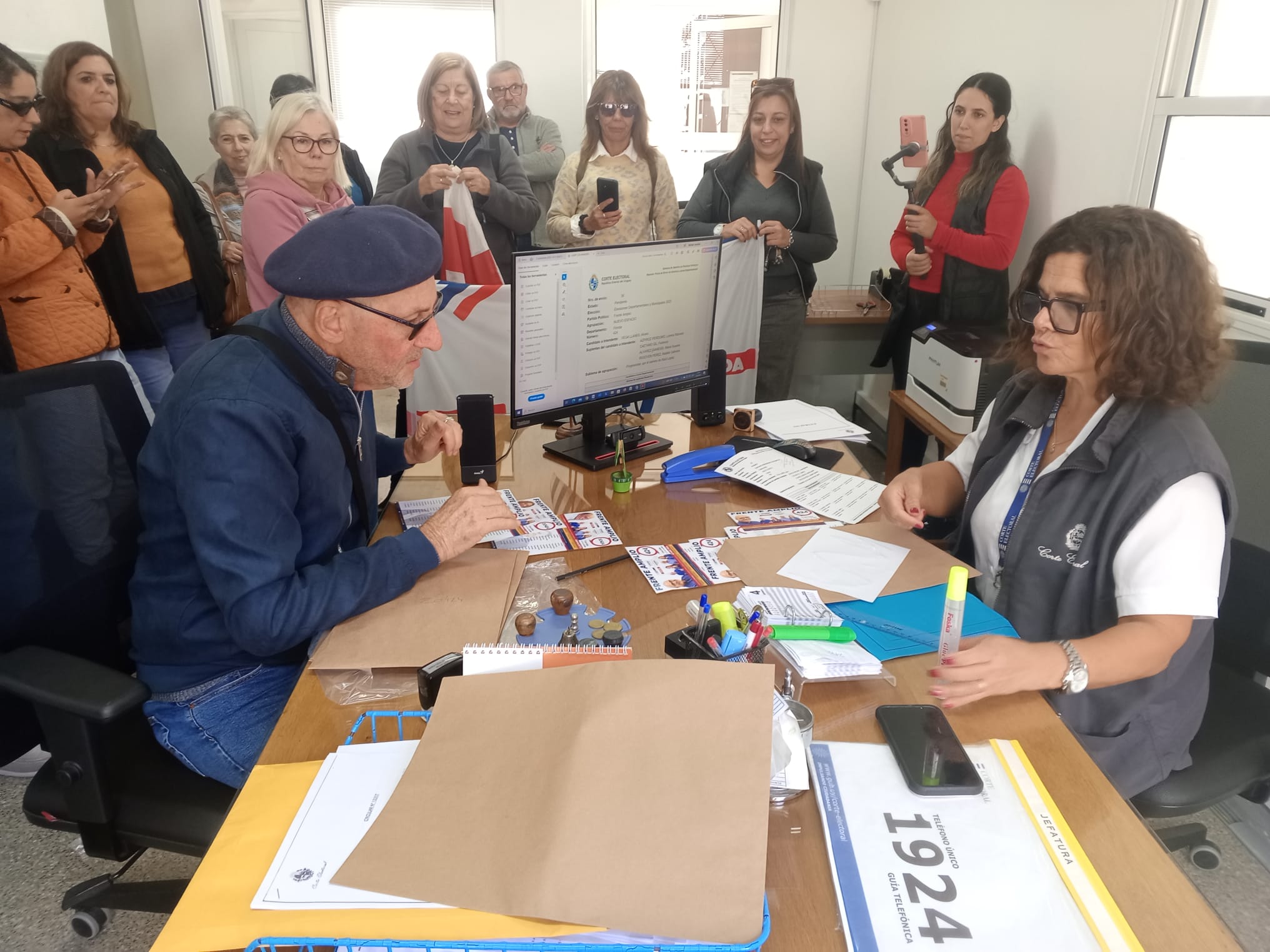 El Espacio 424 presentó listas en la Corte Electoral 4