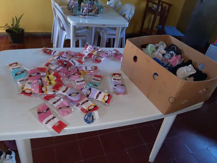 Entrega de ropa de verano en Casupá