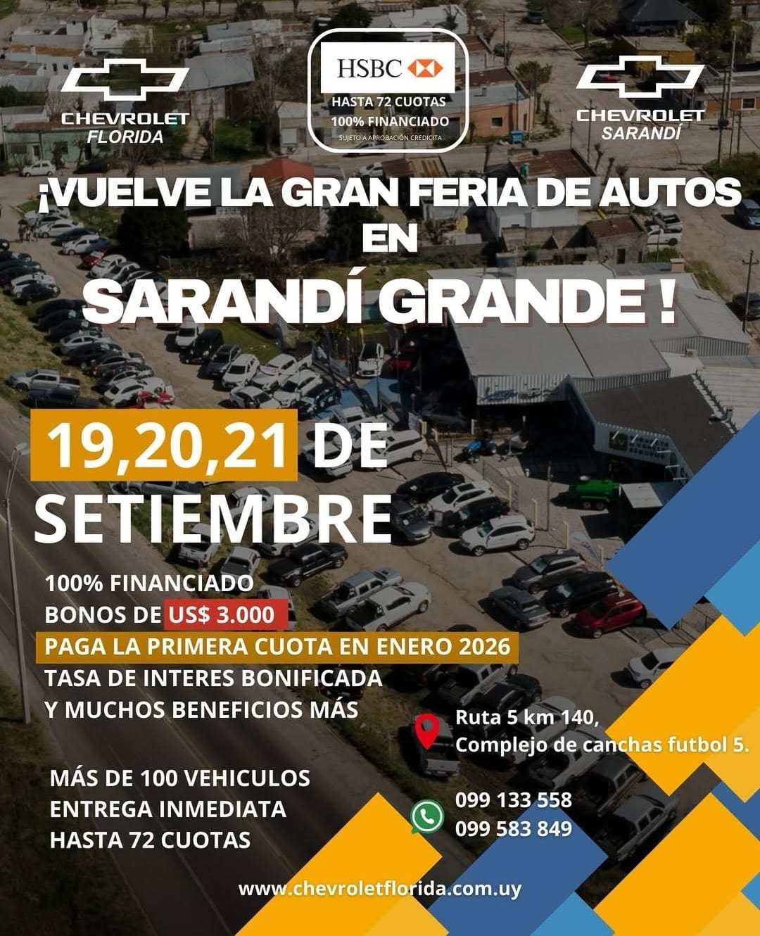Feria de Chevrolet Florida en Sarandí