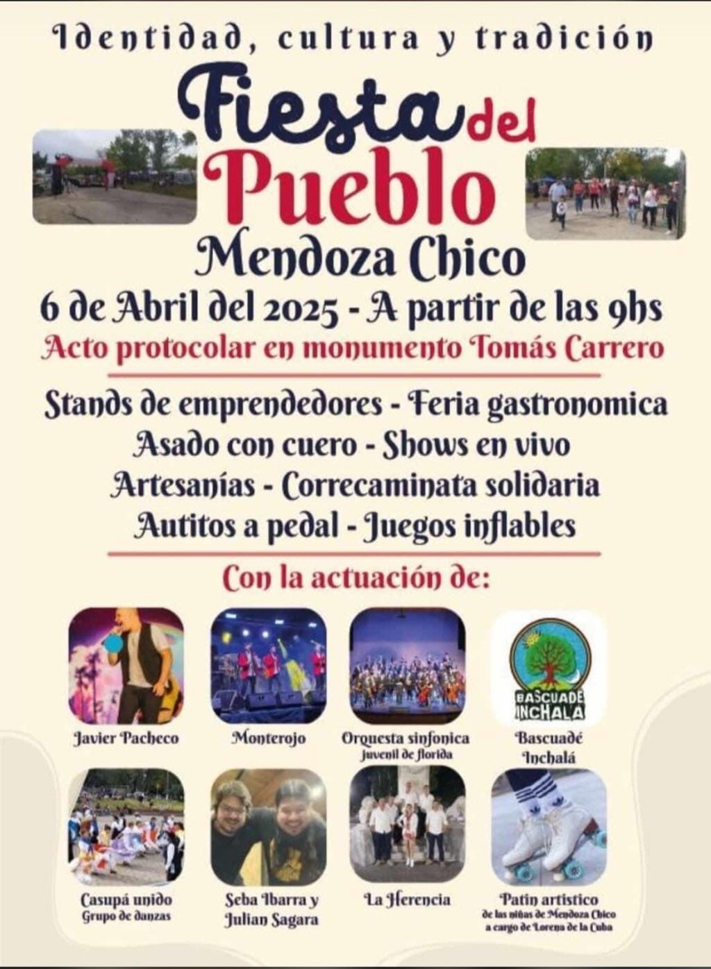 Fiesta del Pueblo en Mendoza Chico 2025
