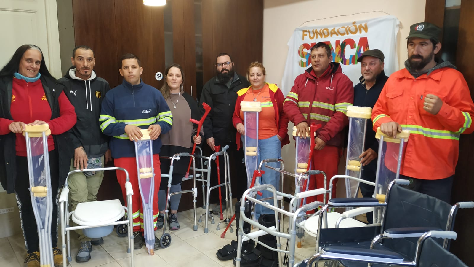 Fundación SUNCA Solidario entregó artículos de ortopedia a la departamental del Sindicato. 4