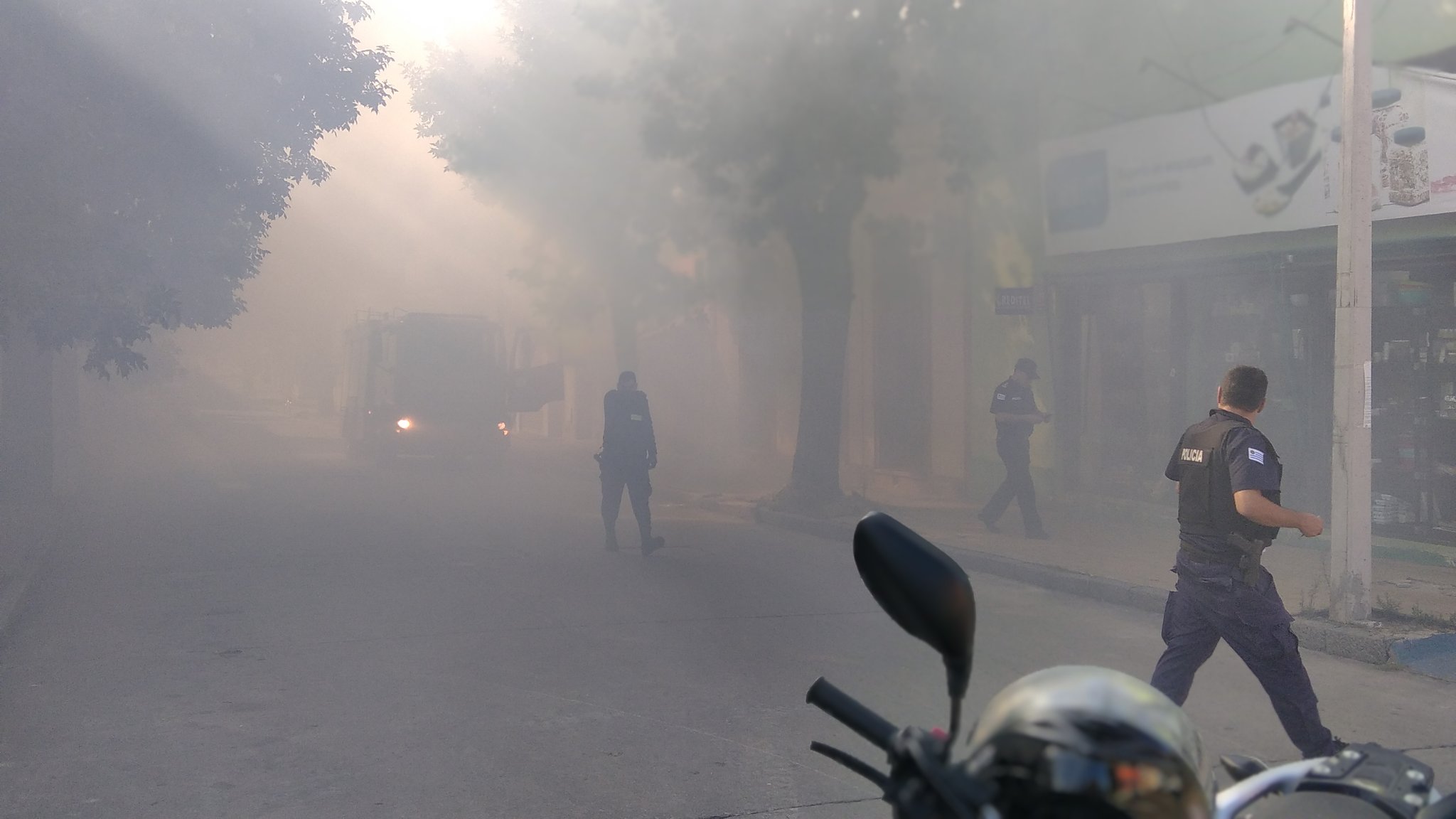 Incendio en casa de Independencia y Sarandí