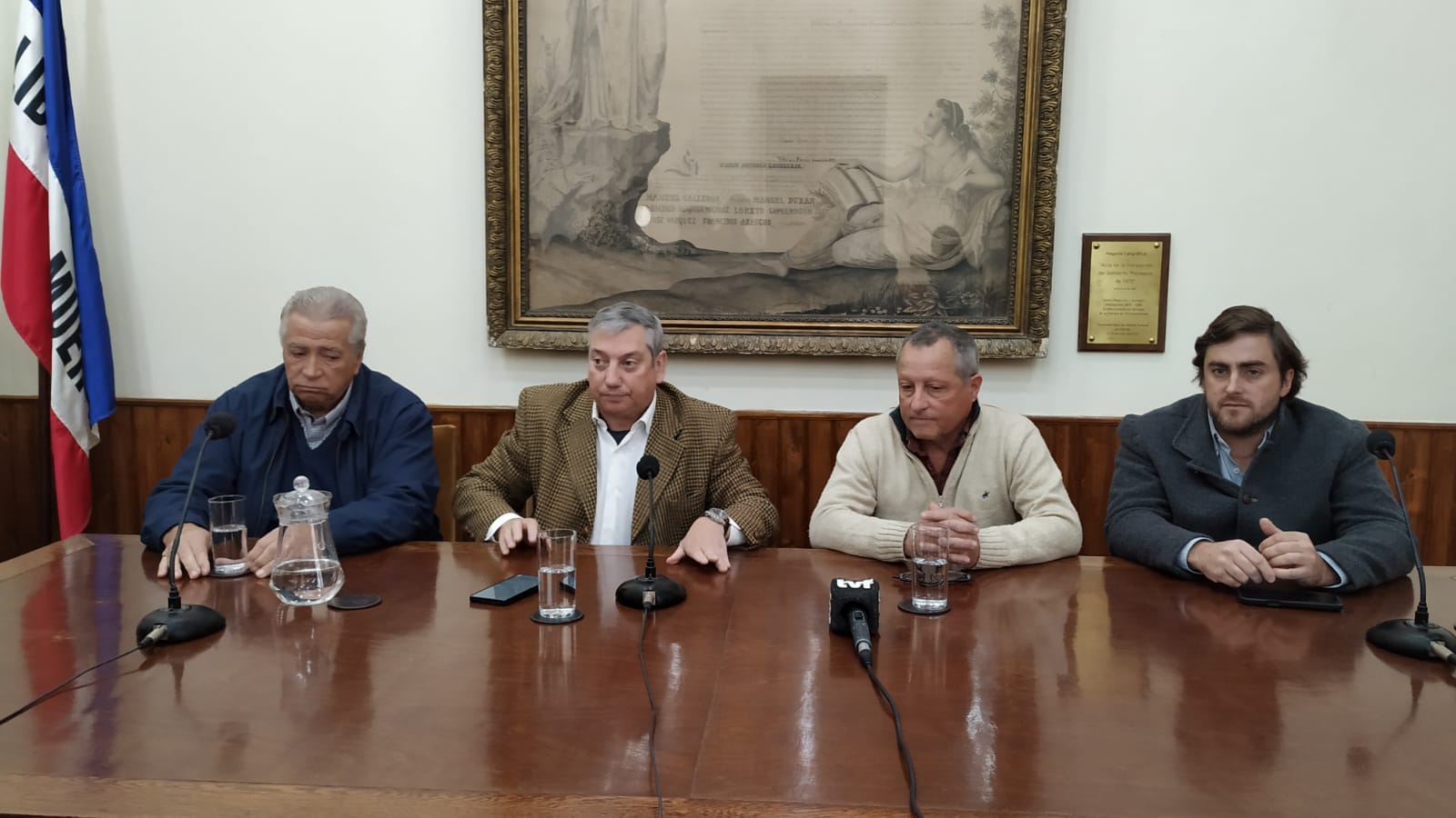 Intendente Enciso recibió al presidente del Instituto Nacional de Colonización