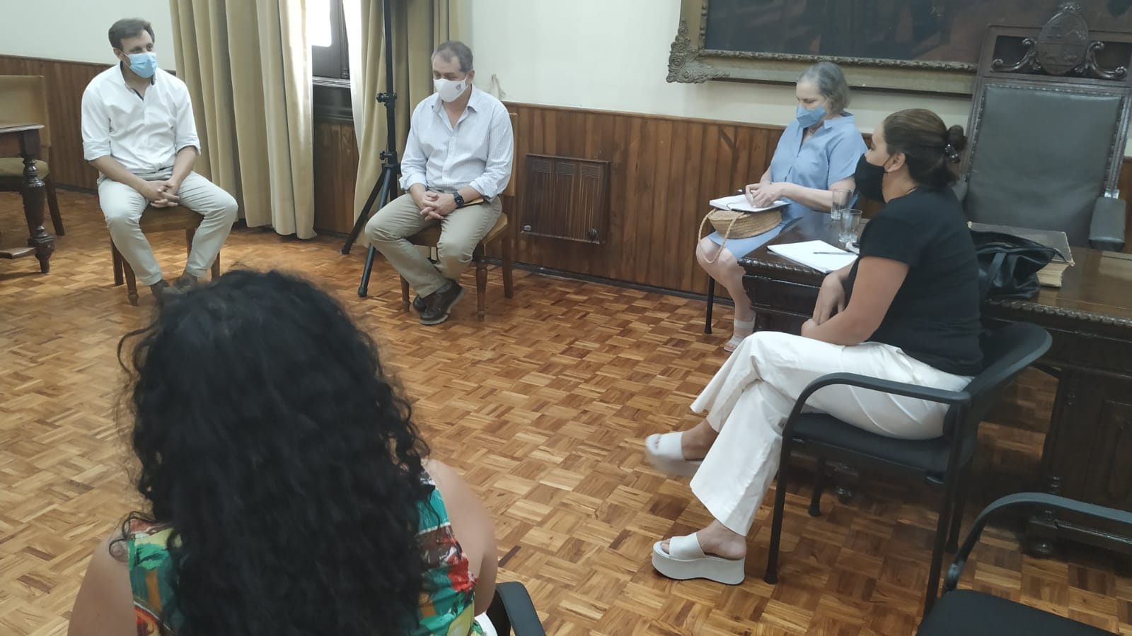 Intendente López informó a representantes del Frente Amplio sobre instalación de gran superficie comercial en Florida