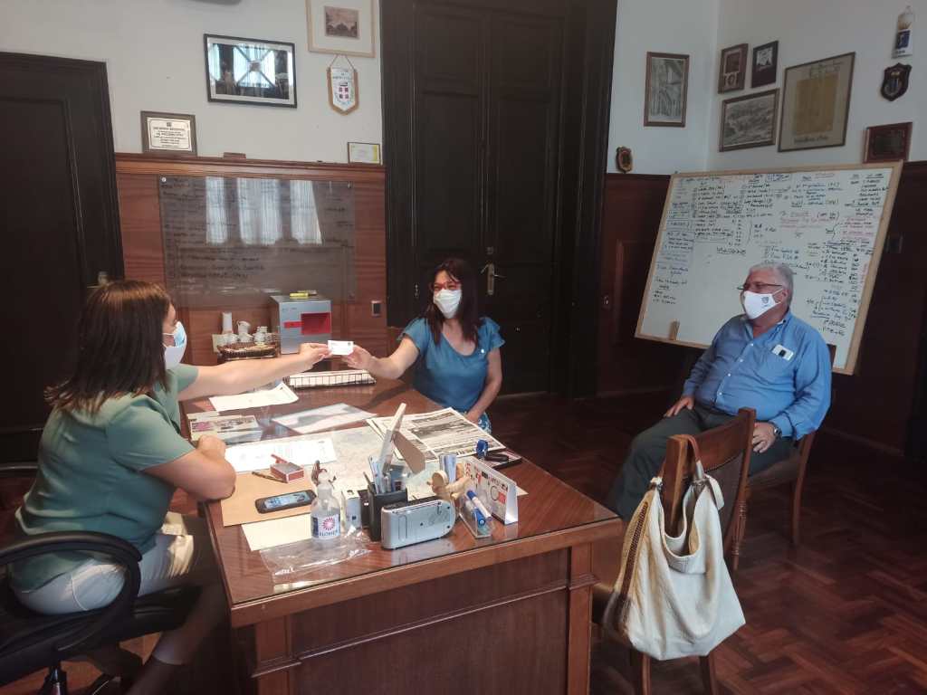 Mutay recibió a Andrea Brugman y se reunió con integrantes del Club de Leones