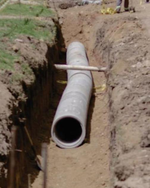 Obras de alcantarillado en calle Duvimioso Terra