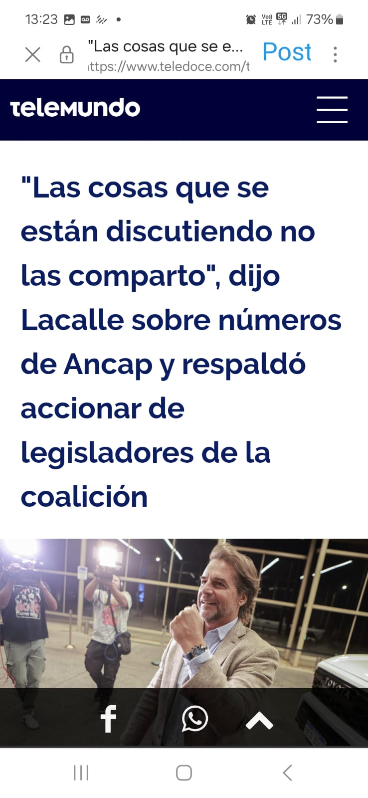 telemundo lacalle pou en florida