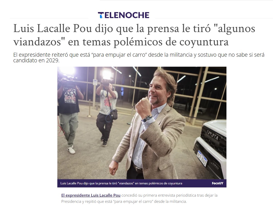 telenoche lacalle pou en florida