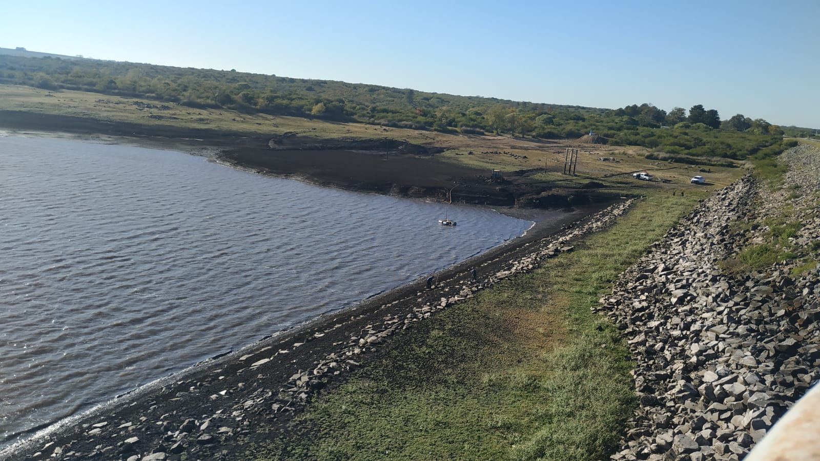 Represa de Paso Severino en su mínimo histórico 2