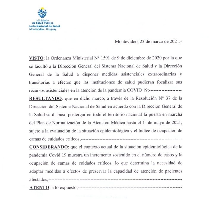 Suspenden cirugías programadas hasta el 30 de abril