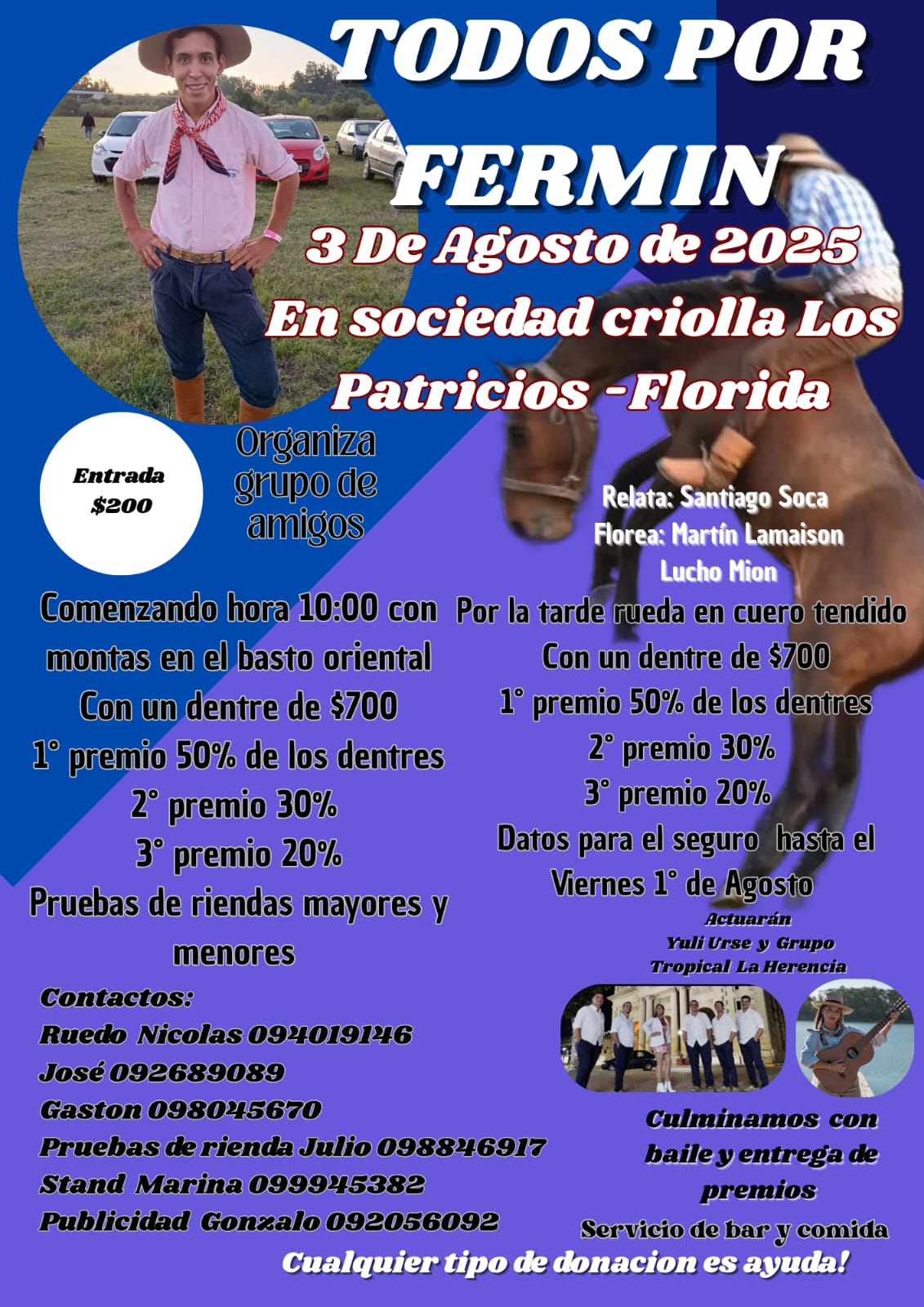 TODOS POR FERMÍN Actividad benéfica en la Sociedad Criolla Los Patricios del 25jpeg
