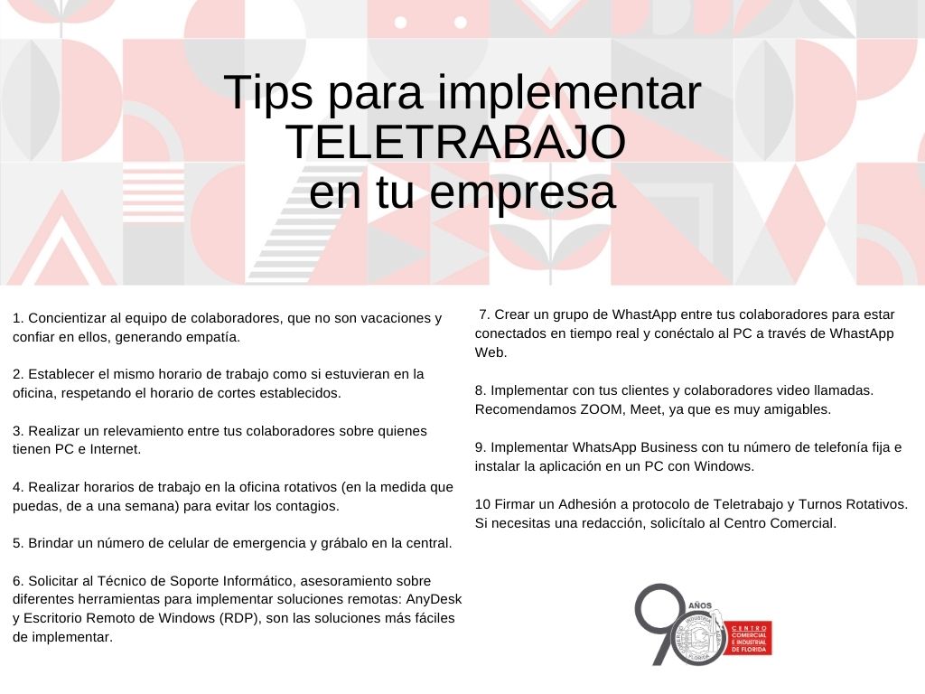 Tips para implementar Teletrabajo en tu empresa